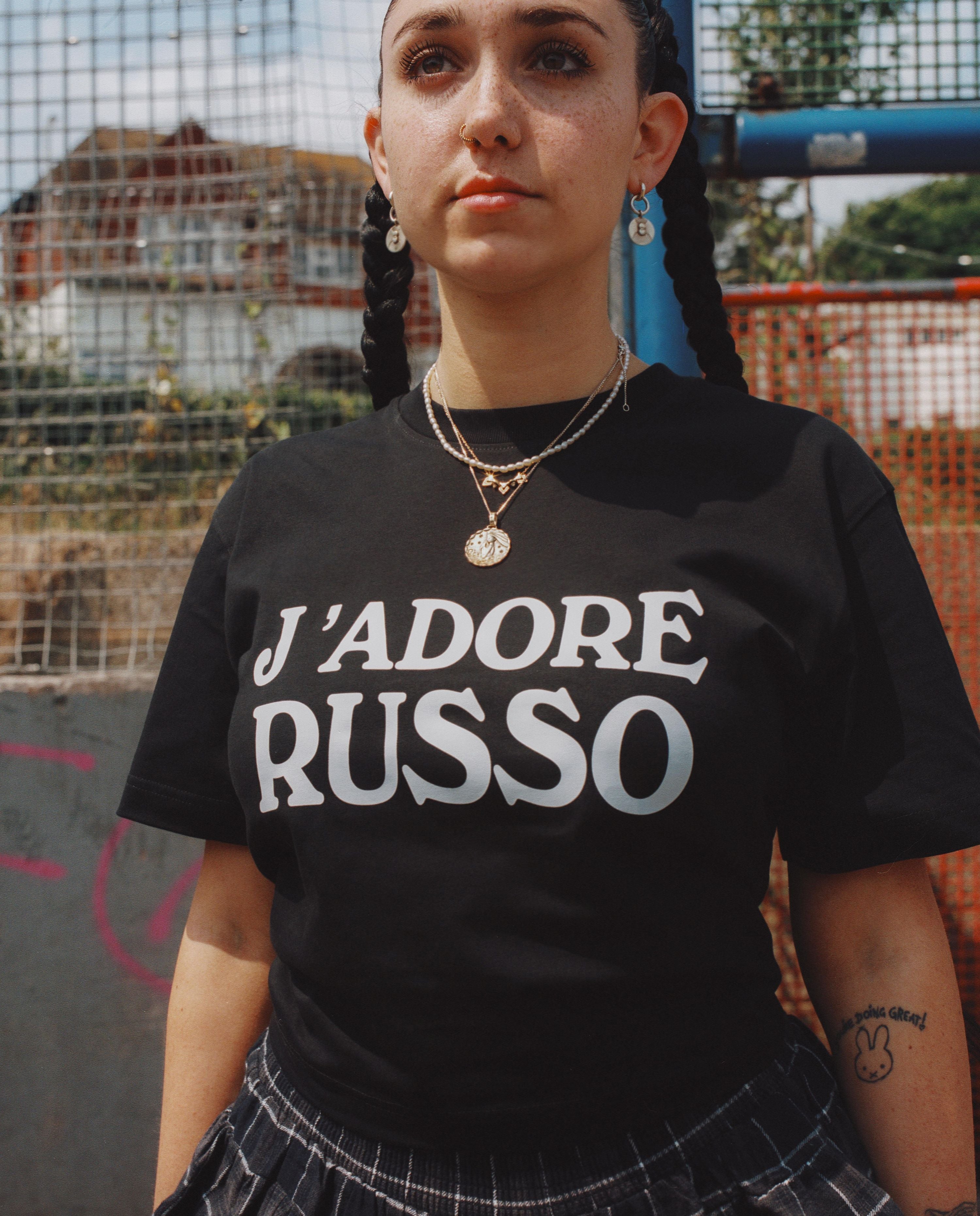 ART OF J'adore Tee | Black Graphic Women's Football T-shirt