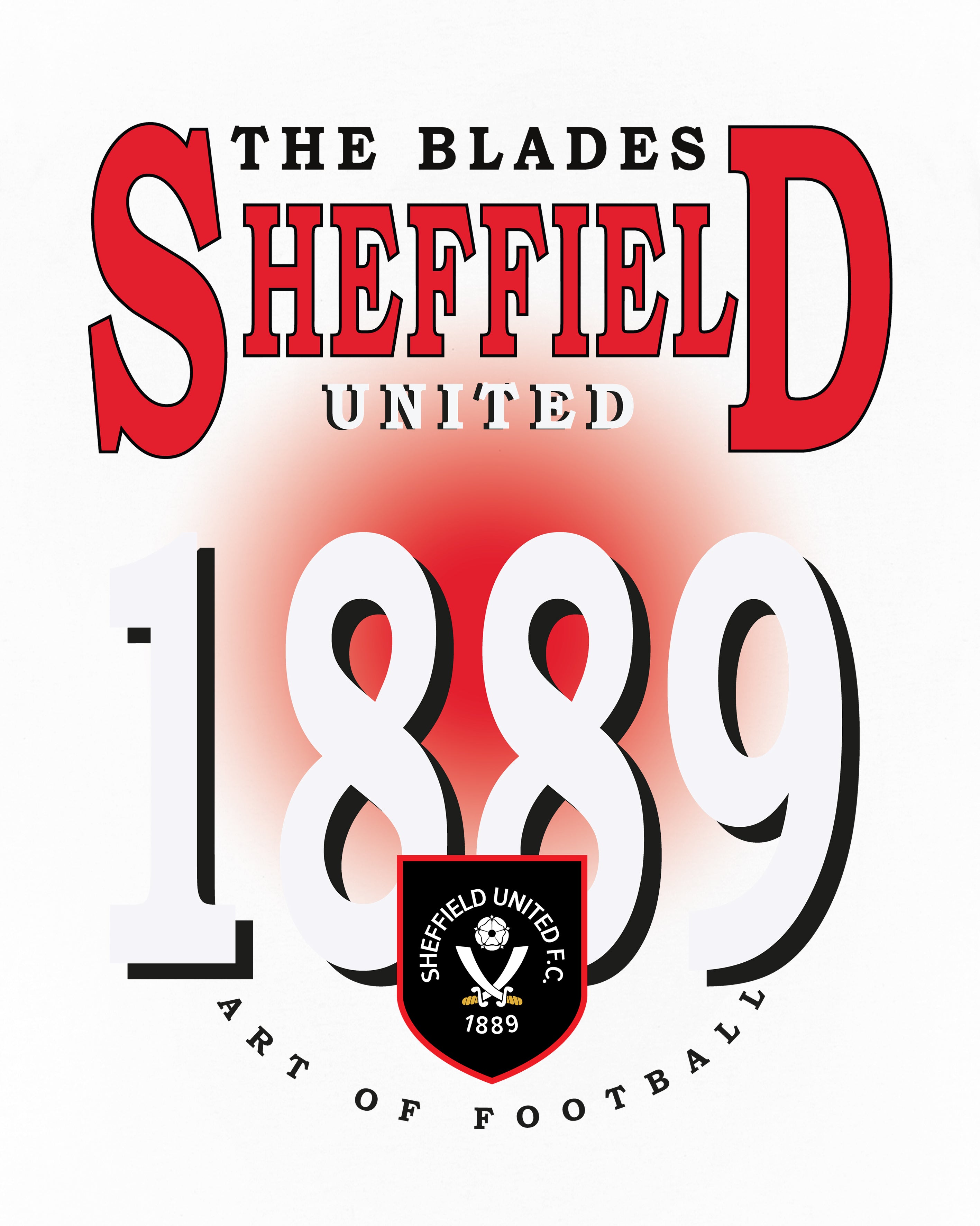 AOF Sheffield United 90's Graphic Printed Tee | Art of Football