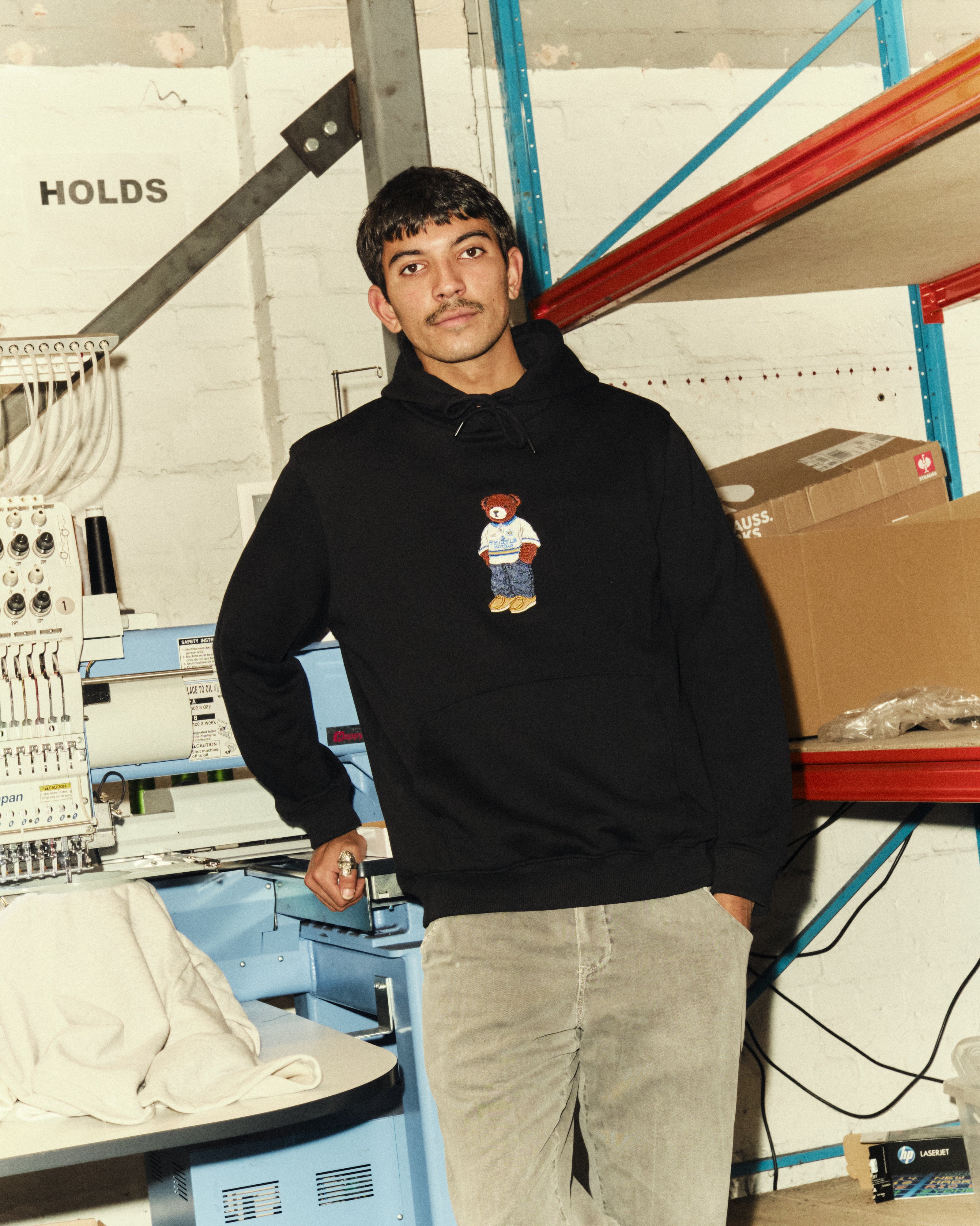 ART OF x Leeds Pickles Hoodie | LUFC Black Embroidered Football Sweat