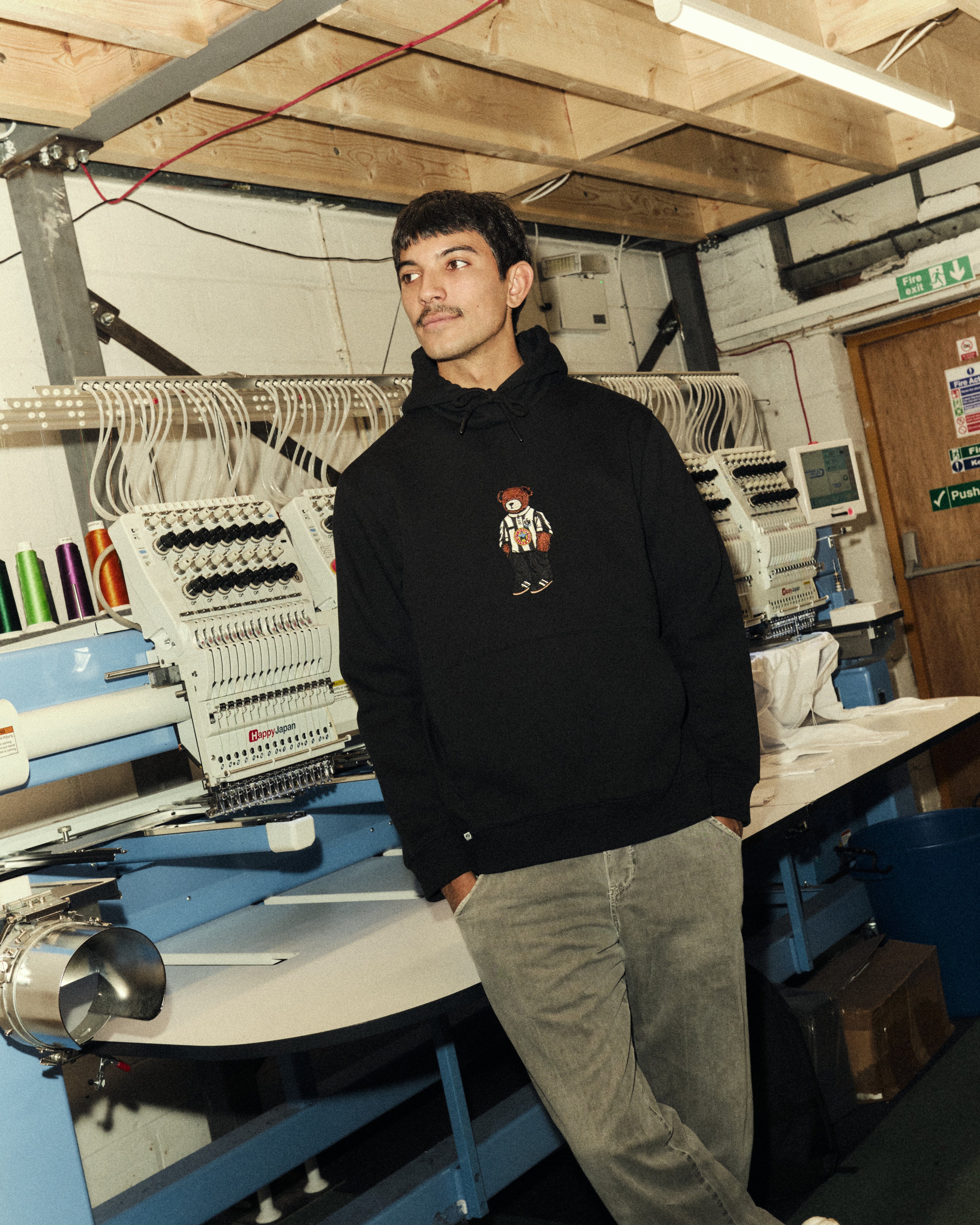 ART OF x Toon Pickles Hoodie | NUFC Black Embroidered Football Sweat