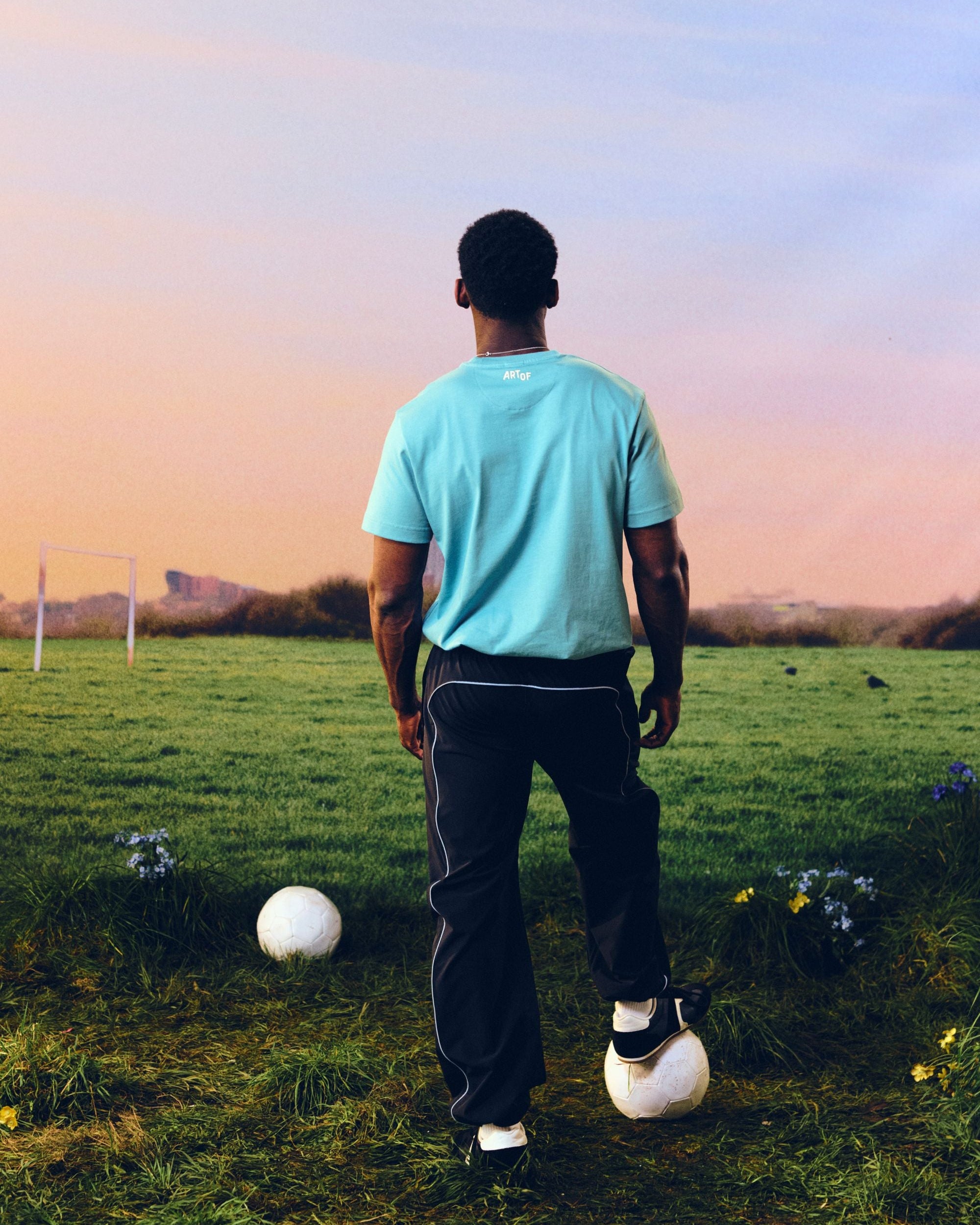 ART OF x Hibernian Embroidered Teal Tee | Hibs Football T-shirt