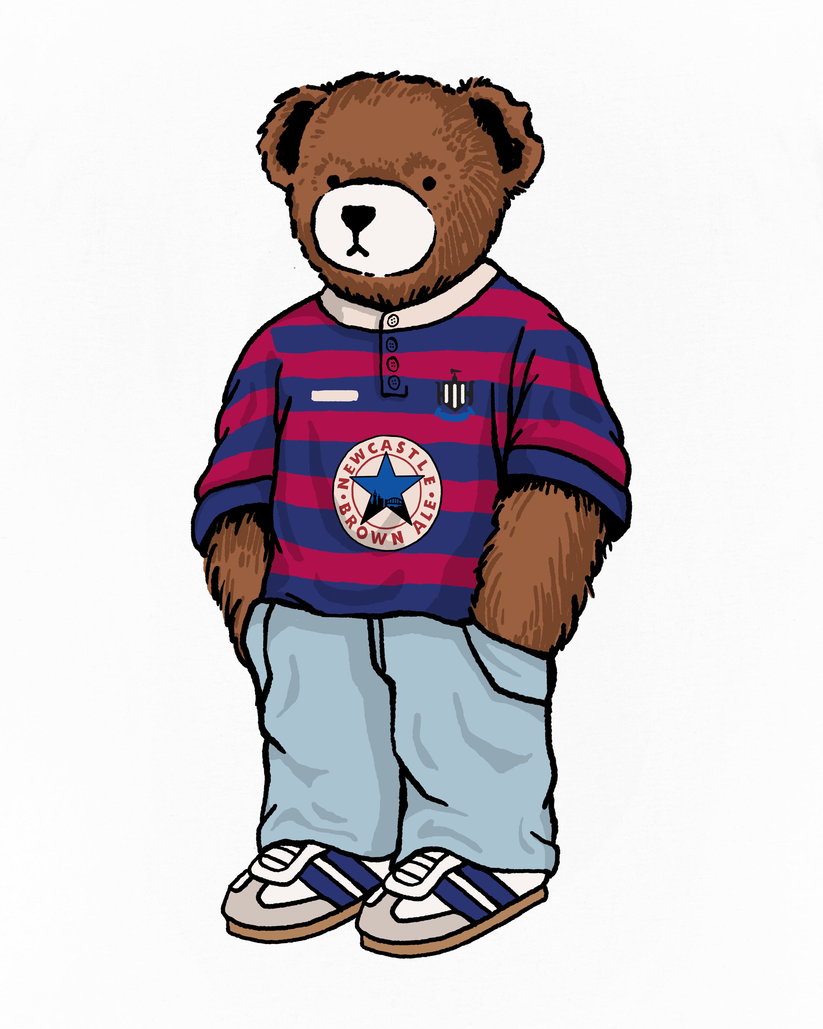 ART OF x Toon Away Pickles Tee | NUFC White Graphic Football T-shirt