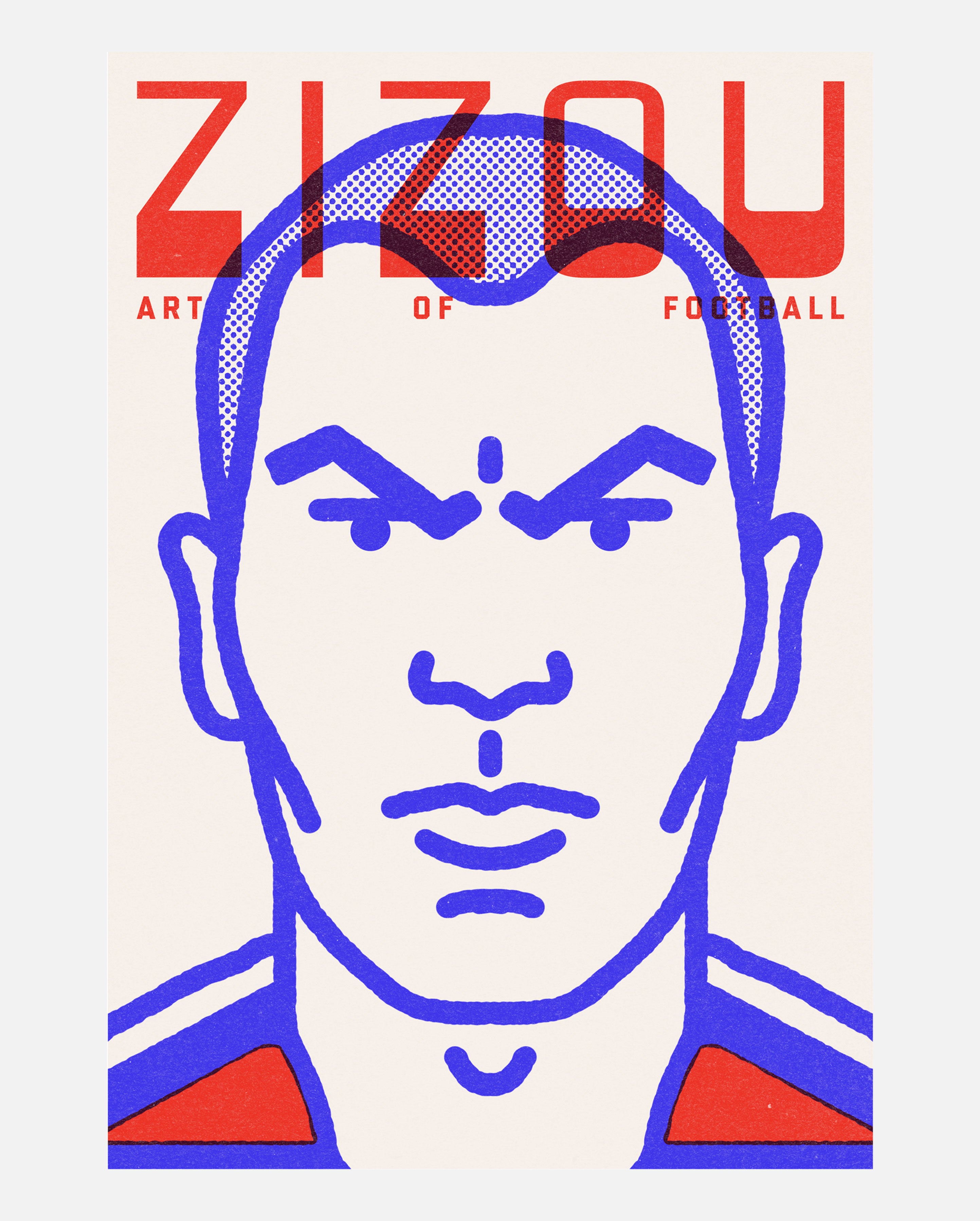ART OF Zizou Framed Print | French Football Wall Art