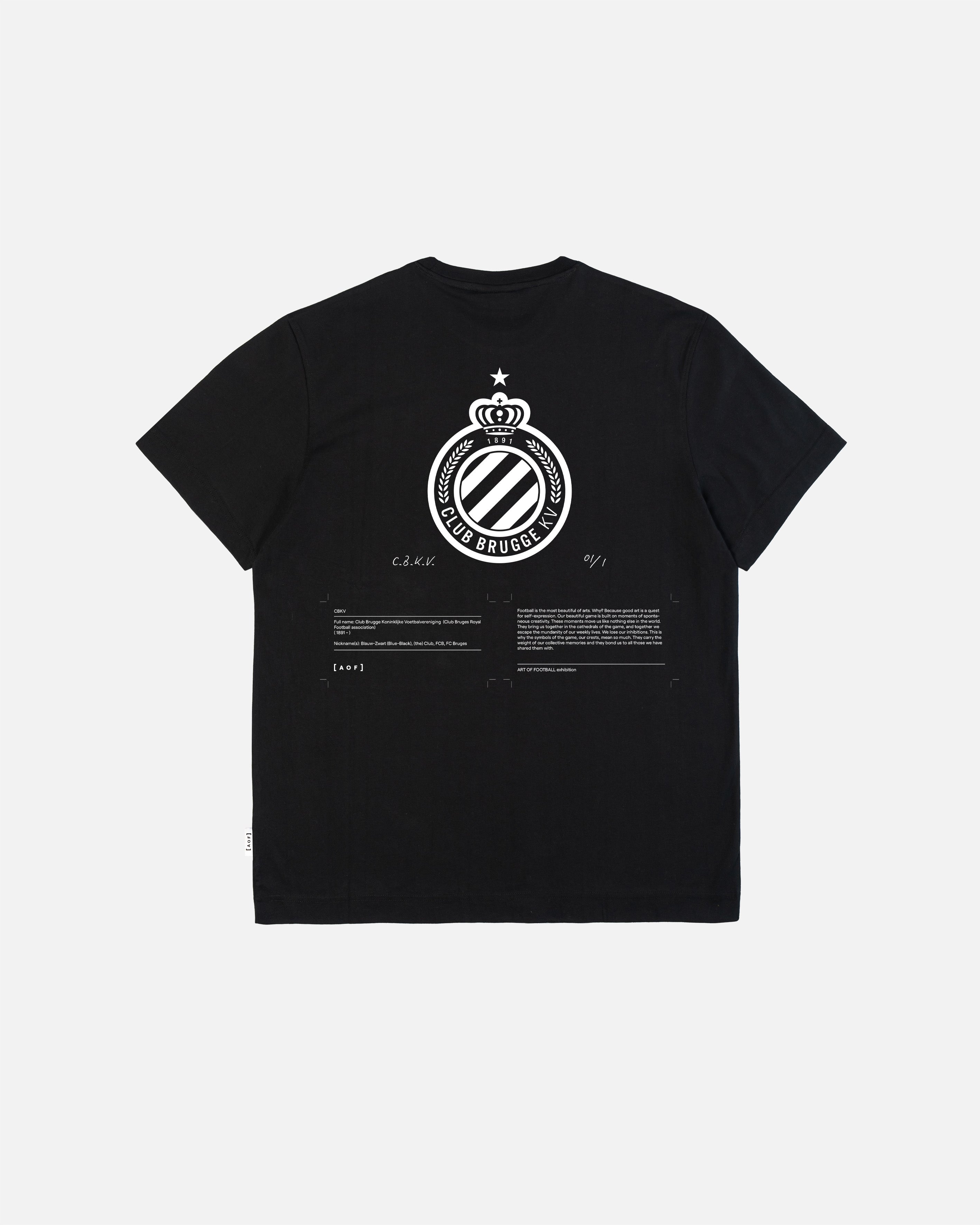 ART OF x Club Brugge Exhibition Tee | Black Graphic Football T-shirt