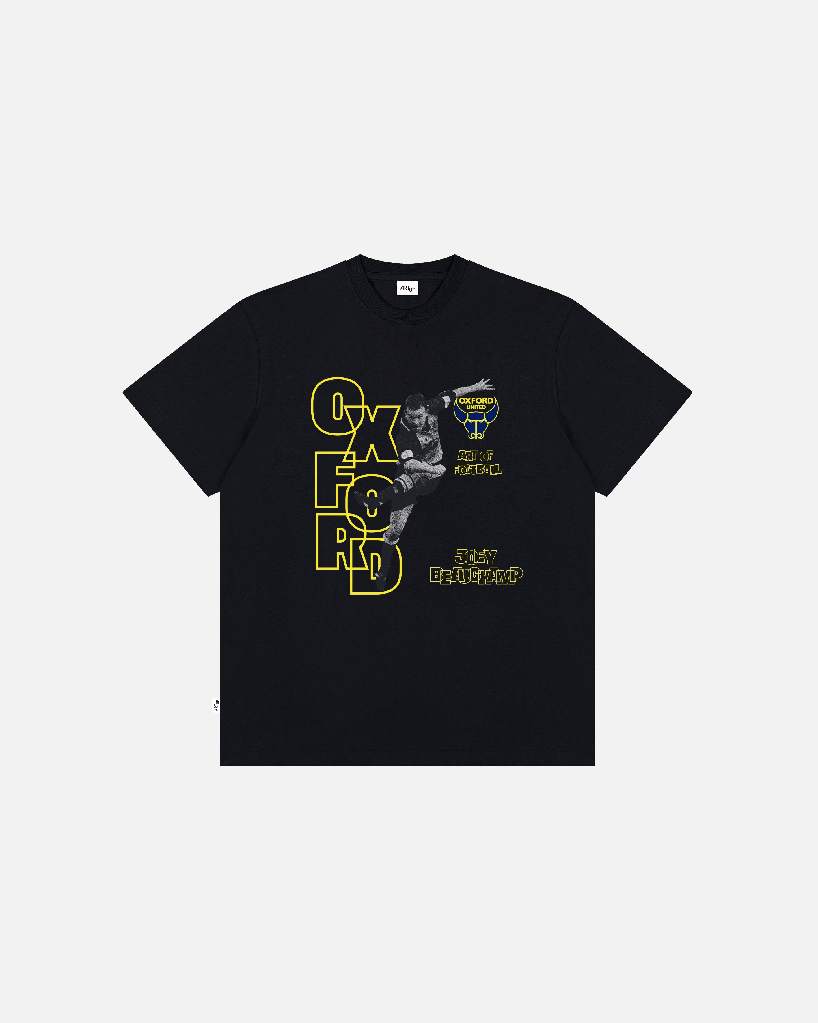 ART OF x Oxford Beauchamp Tee | OUFC Black Graphic Football T-shirt