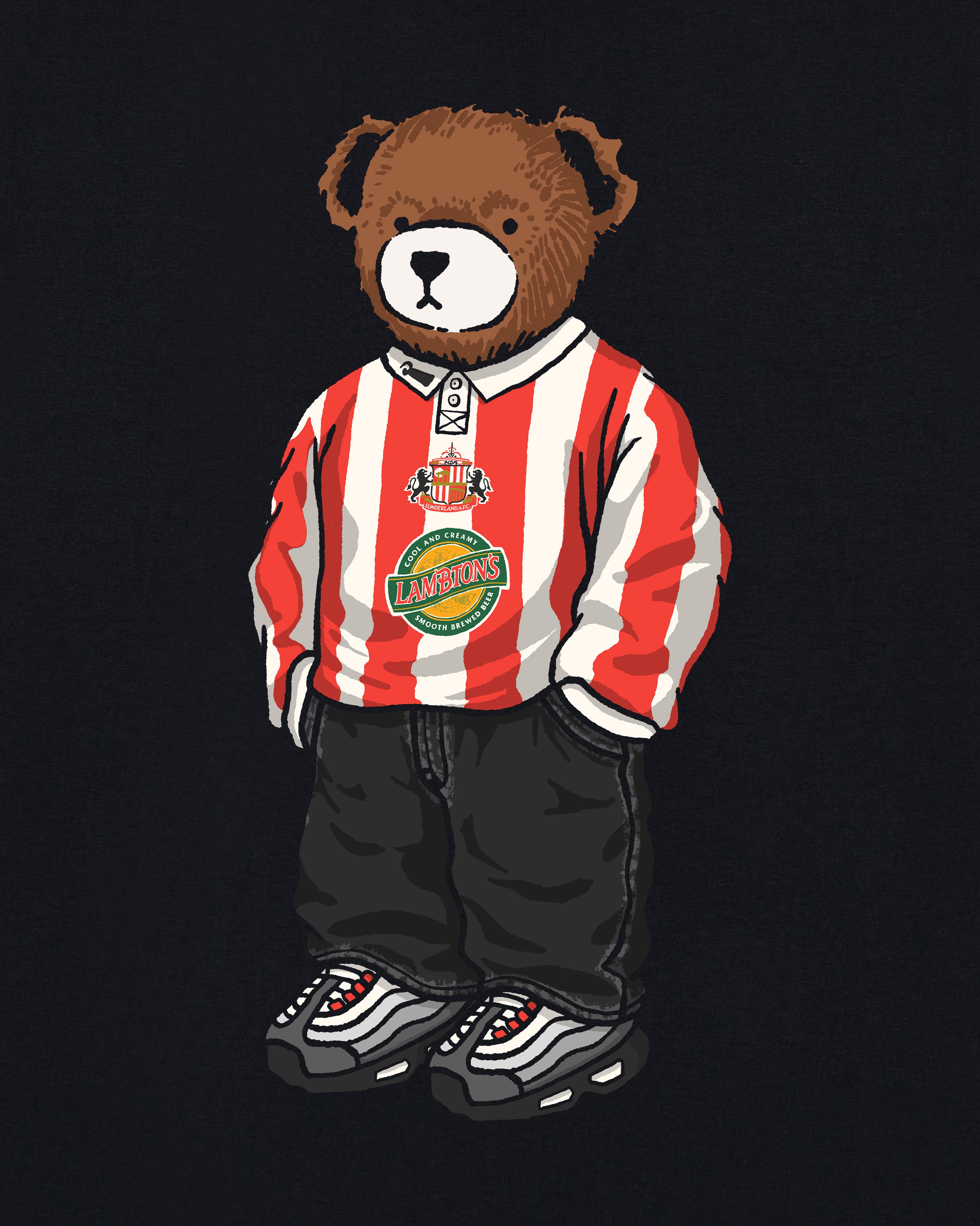 ART OF x Sunderland Home Pickles | Black Graphic Football T-shirt