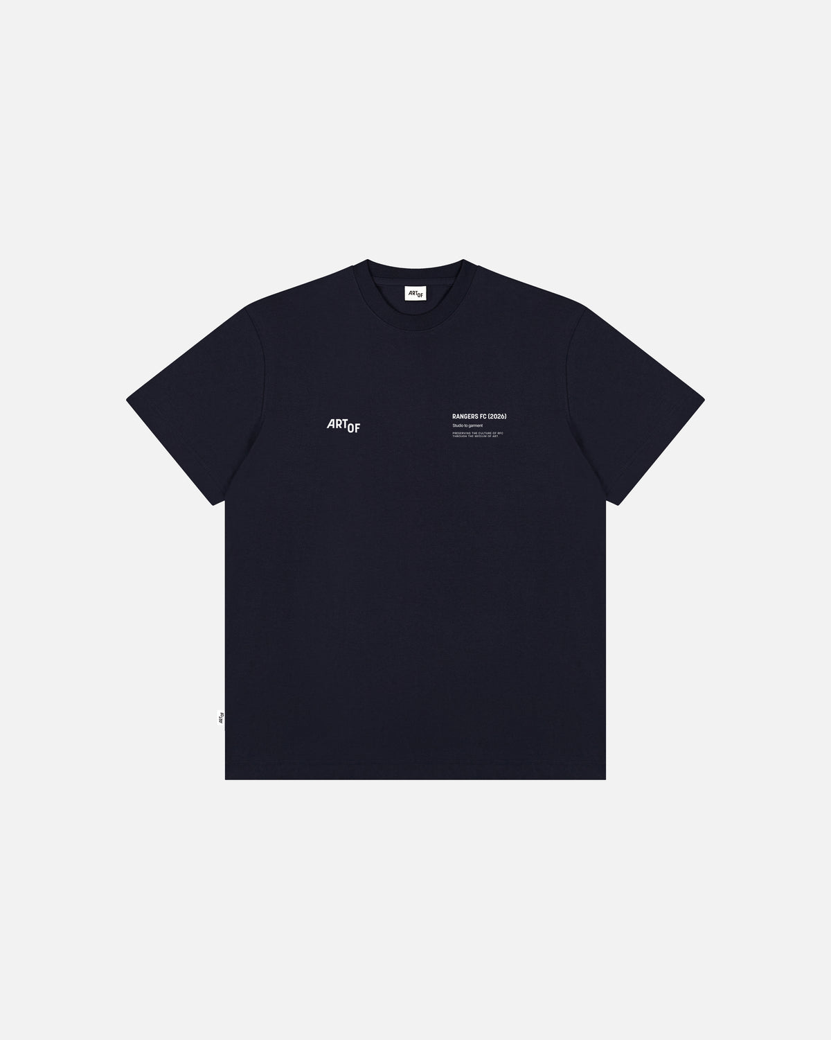 ART OF x Rangers Gallery Tee | Navy Graphic Football T-shirt