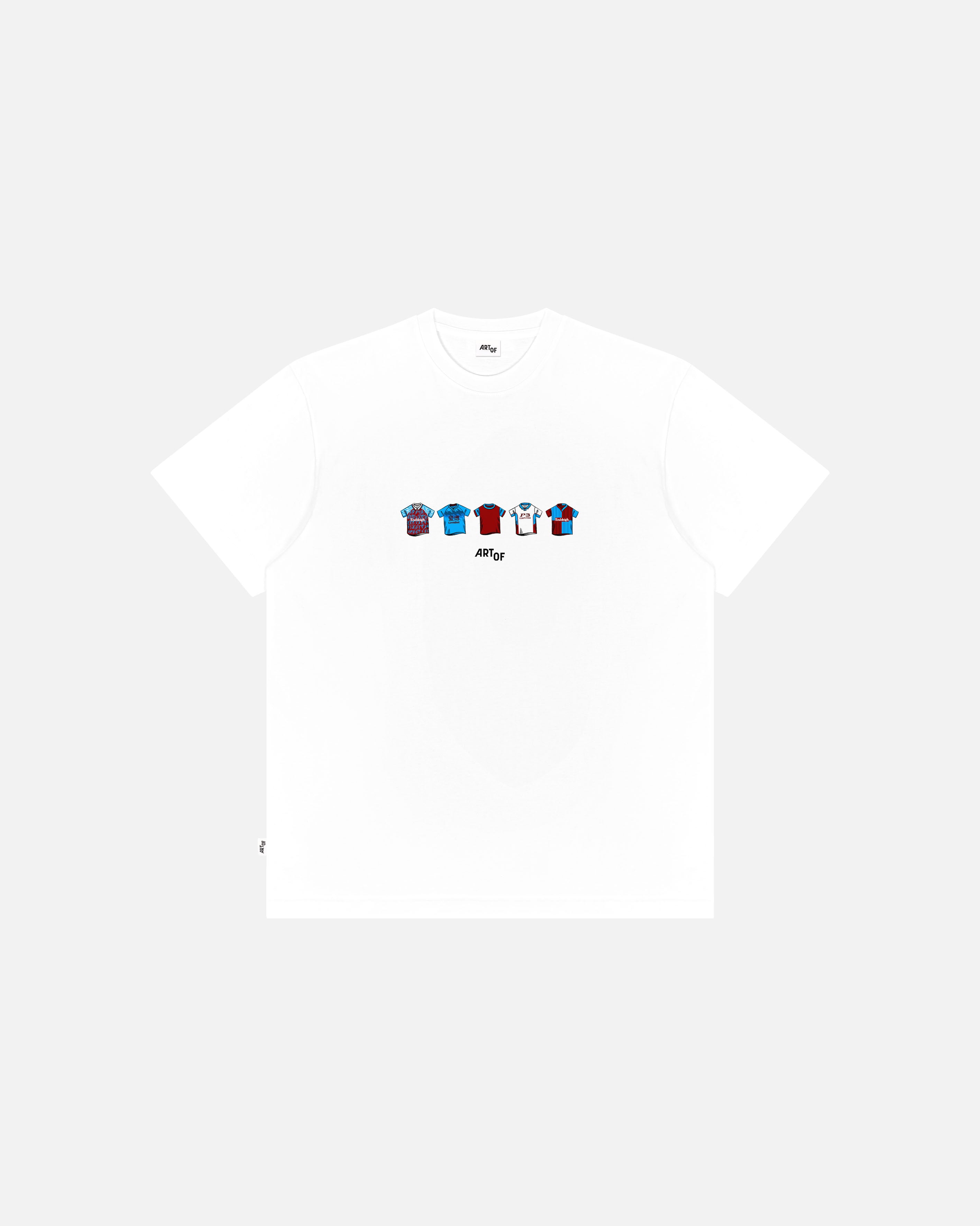 ART OF x Burnley Printed Classics Tee | White Graphic Football T-shirt