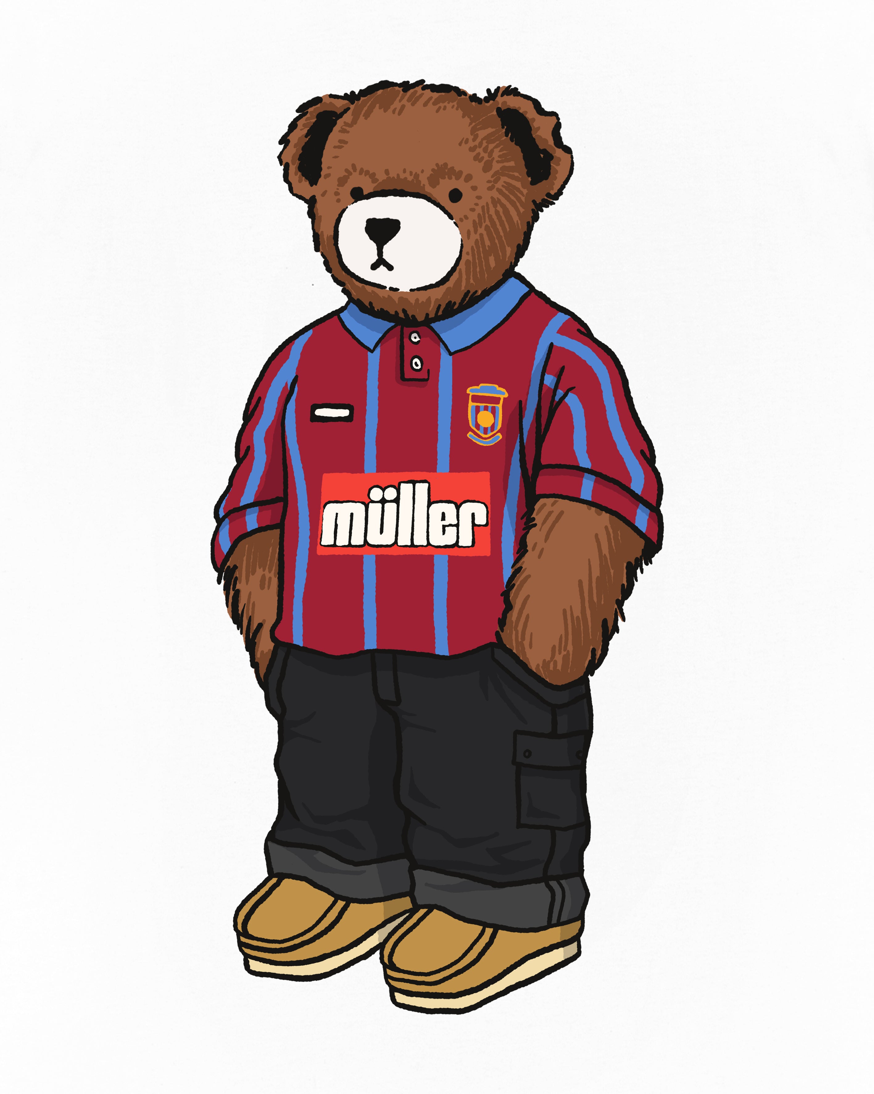 ART OF Aston Villa Home Pickles | AVFC White Graphic Football T-shirt