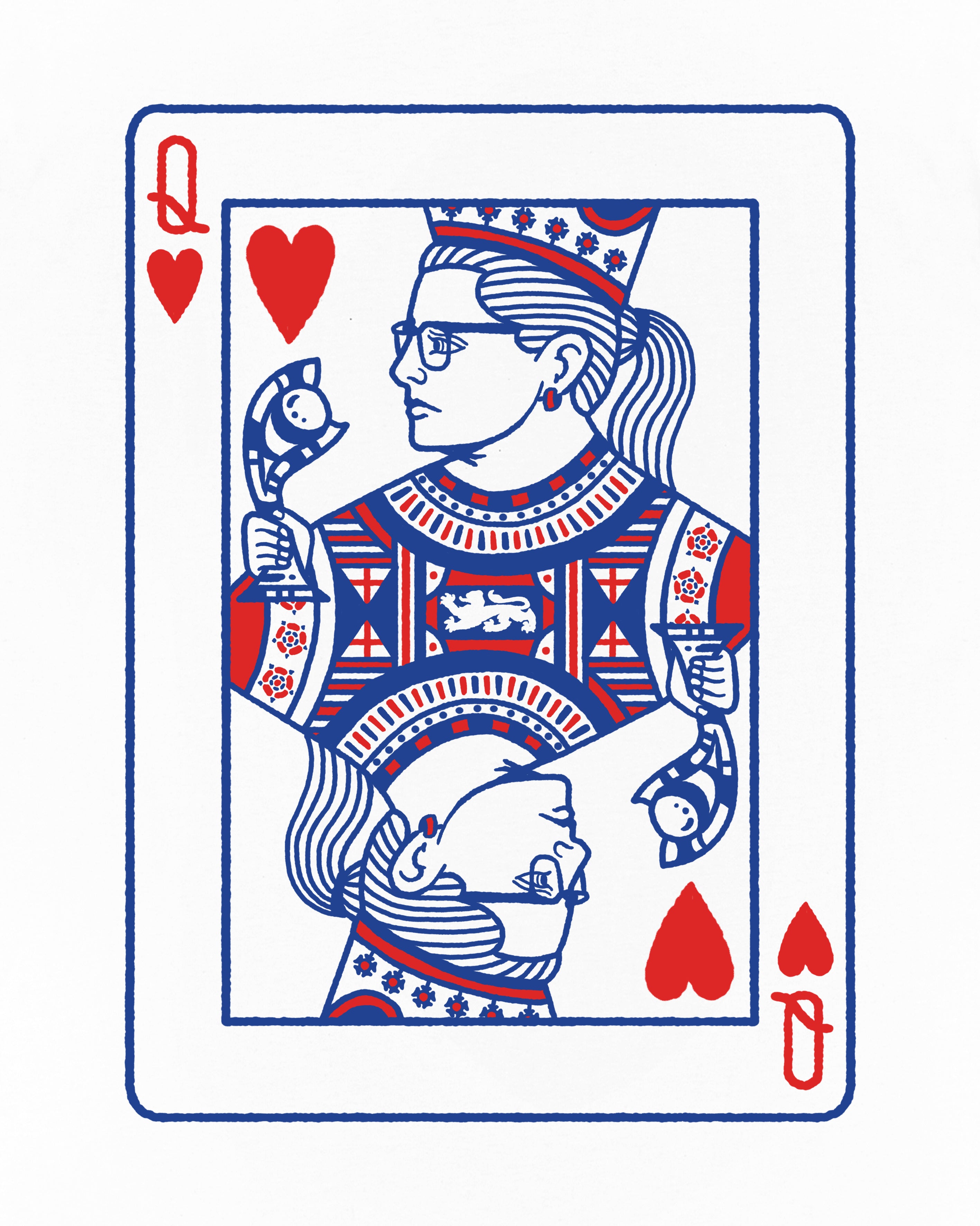 ART OF The People's Queen Tee | White Graphic Women's Football T-shirt