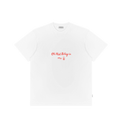 White Printed Premium T-Shirt Front