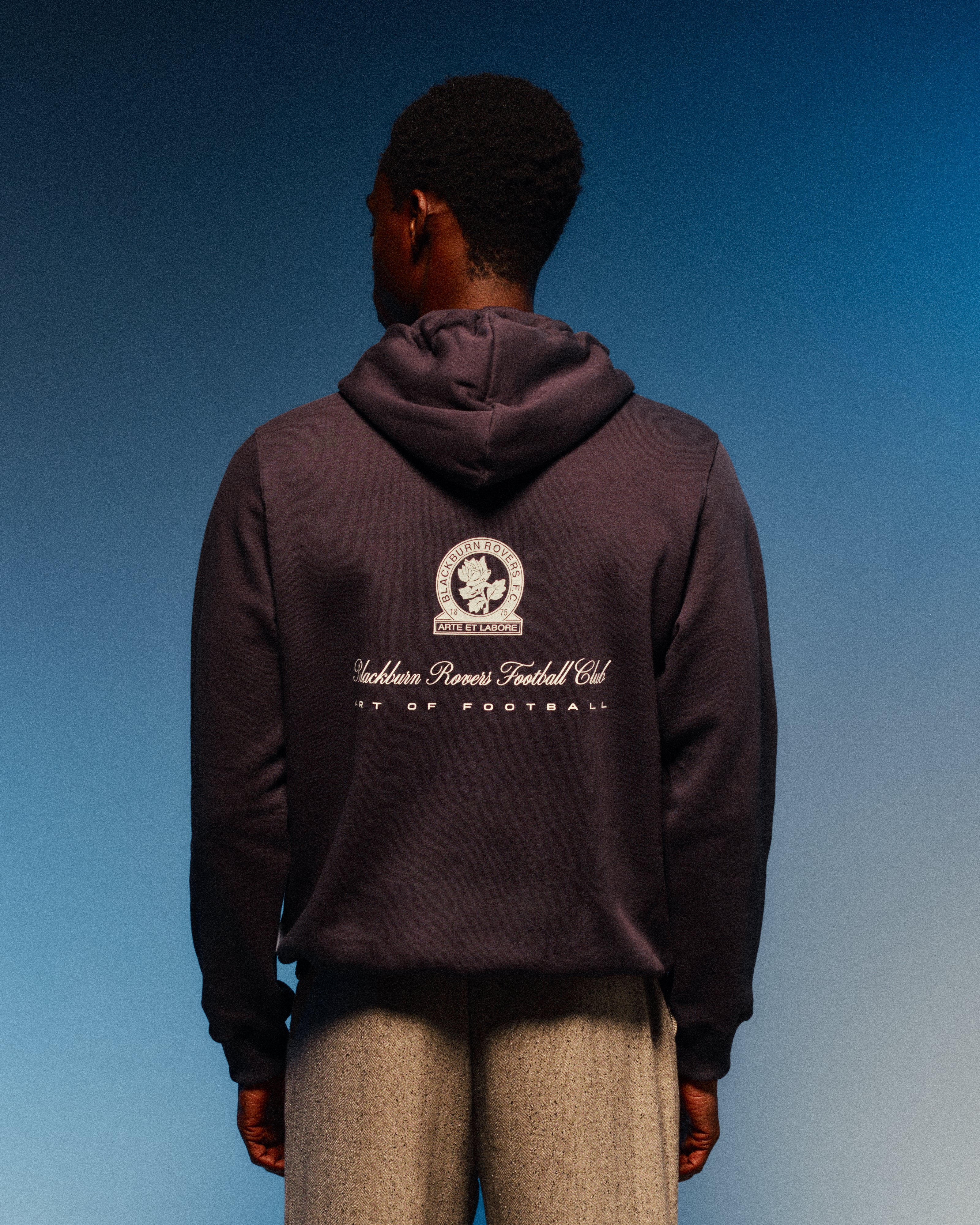 ART OF x Blackburn Heritage Hoodie | Navy Printed Football Sweat
