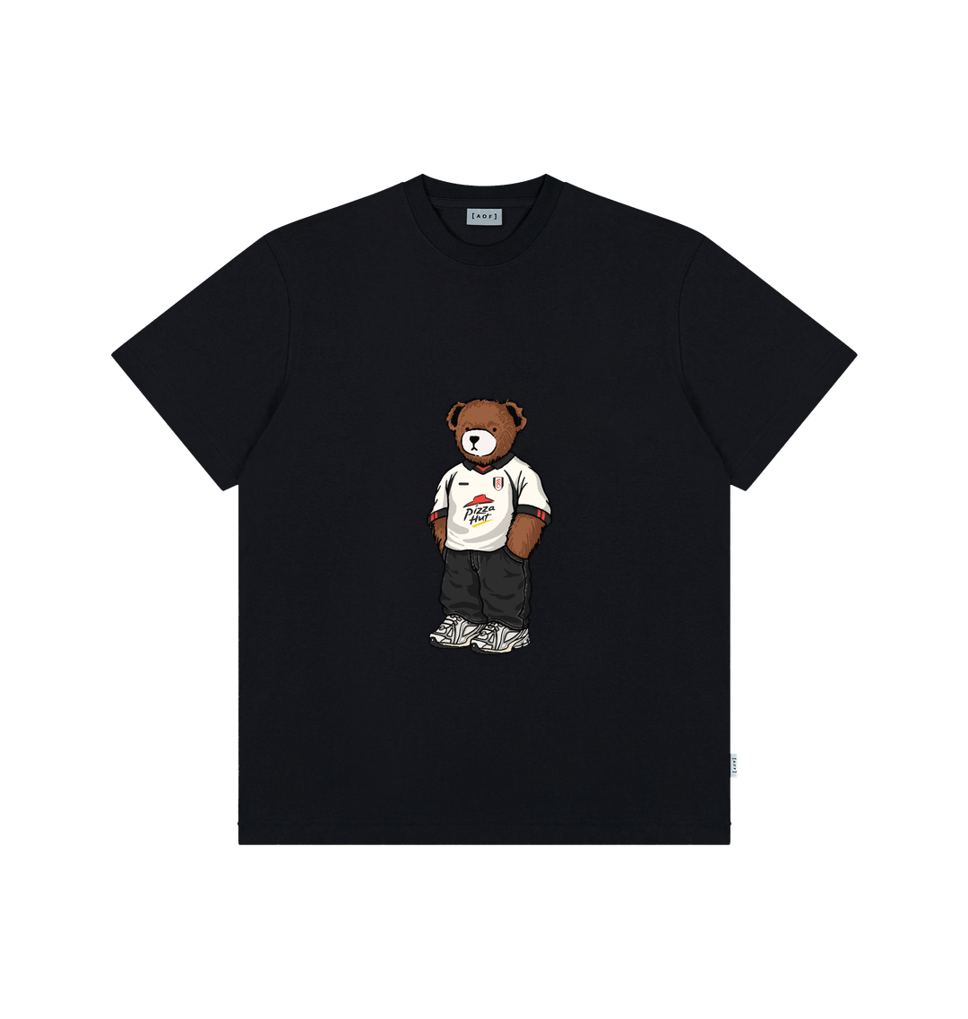 Black Printed Premium T-Shirt Front