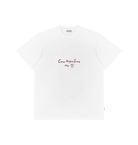 White Printed Premium T-Shirt Front