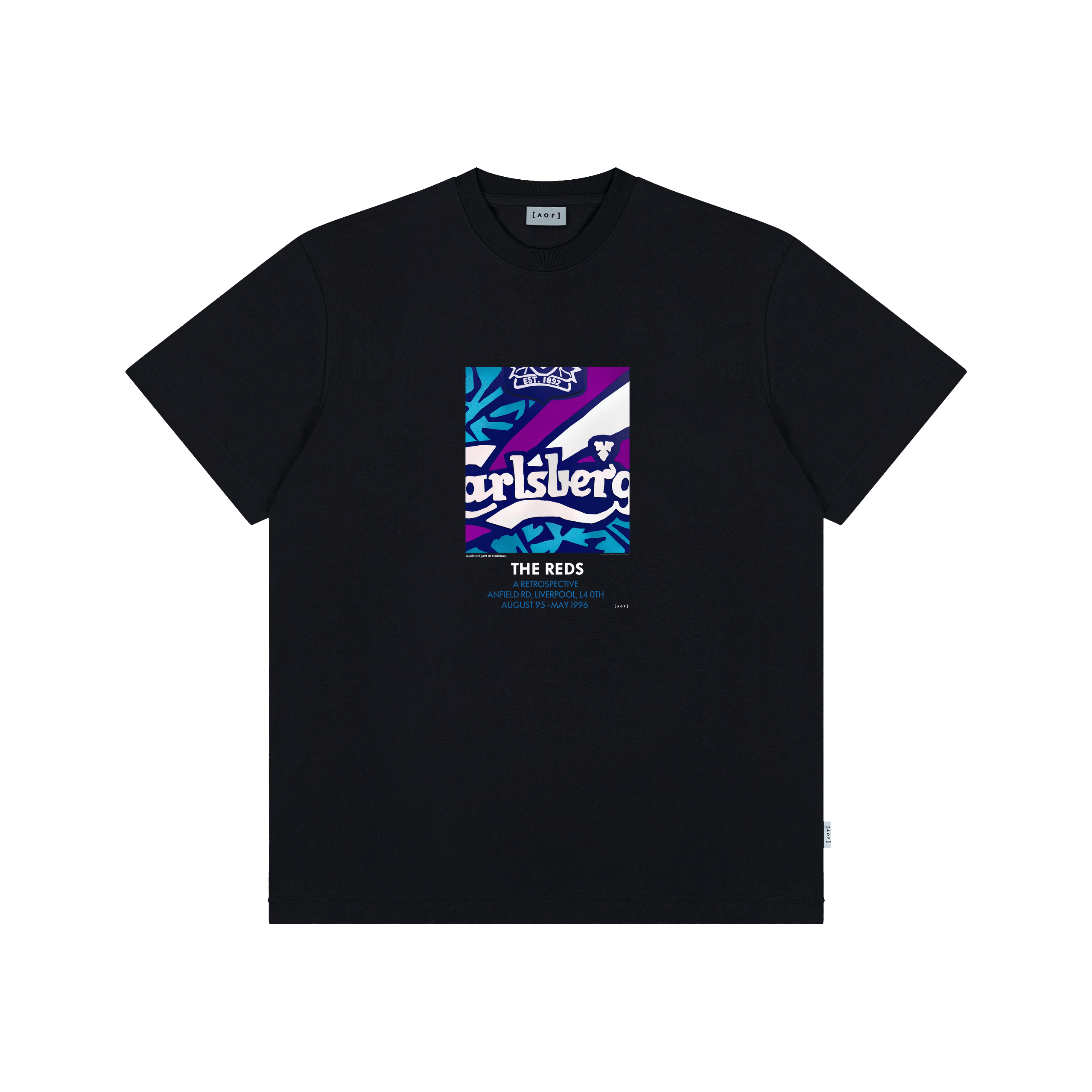 Black Printed Premium T-Shirt Front