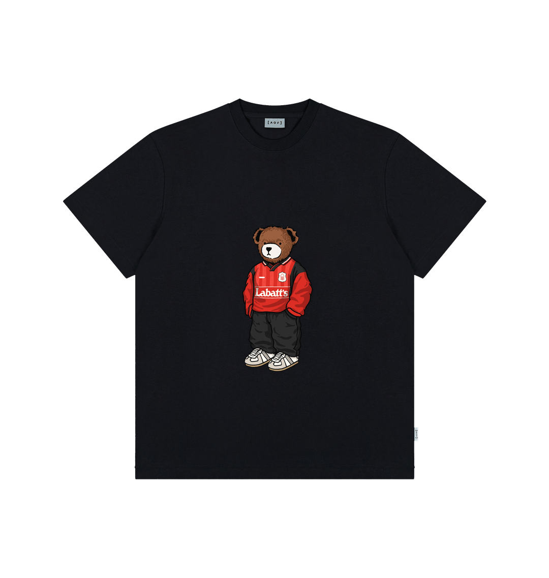 Black Printed Premium T-Shirt Front