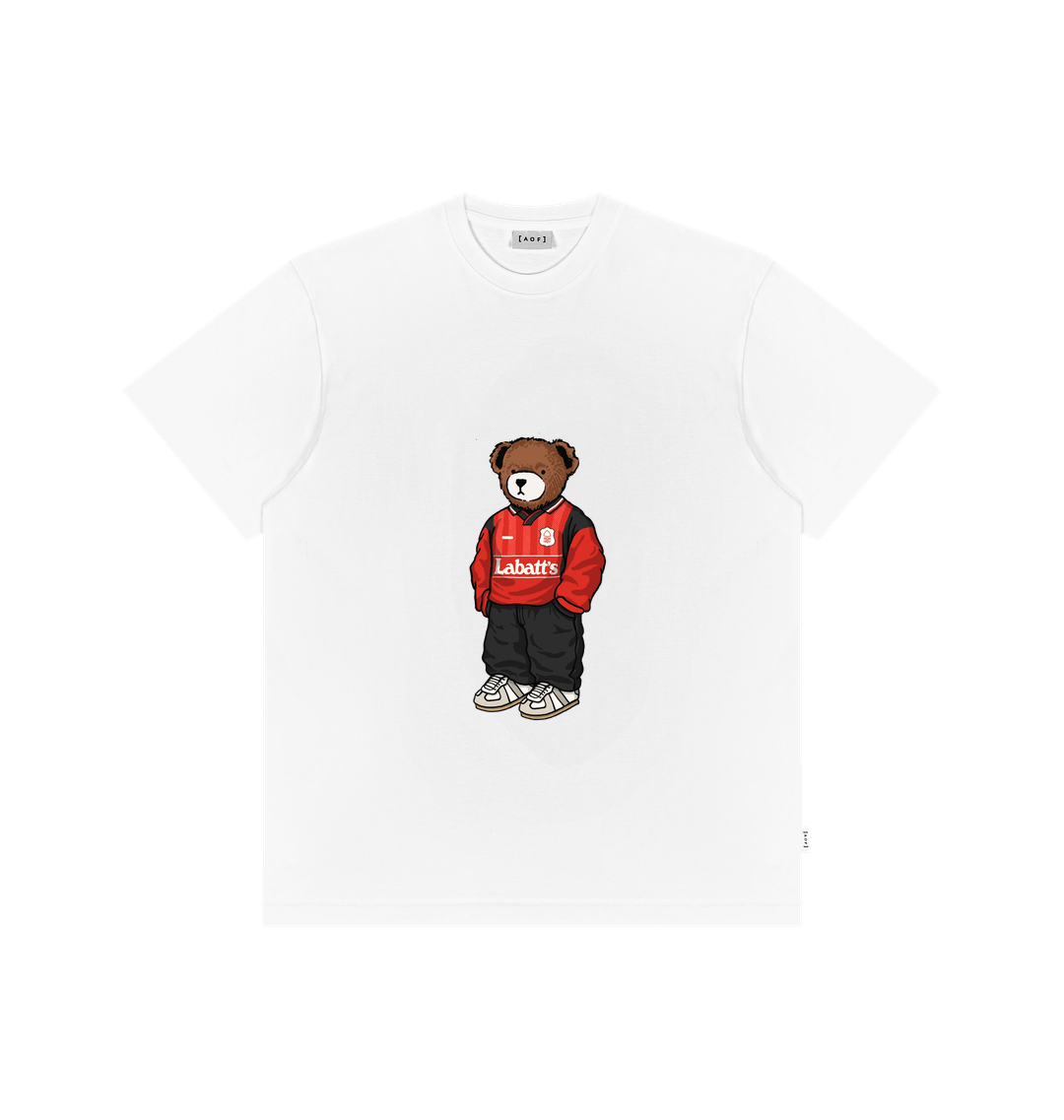 White Printed Premium T-Shirt Front