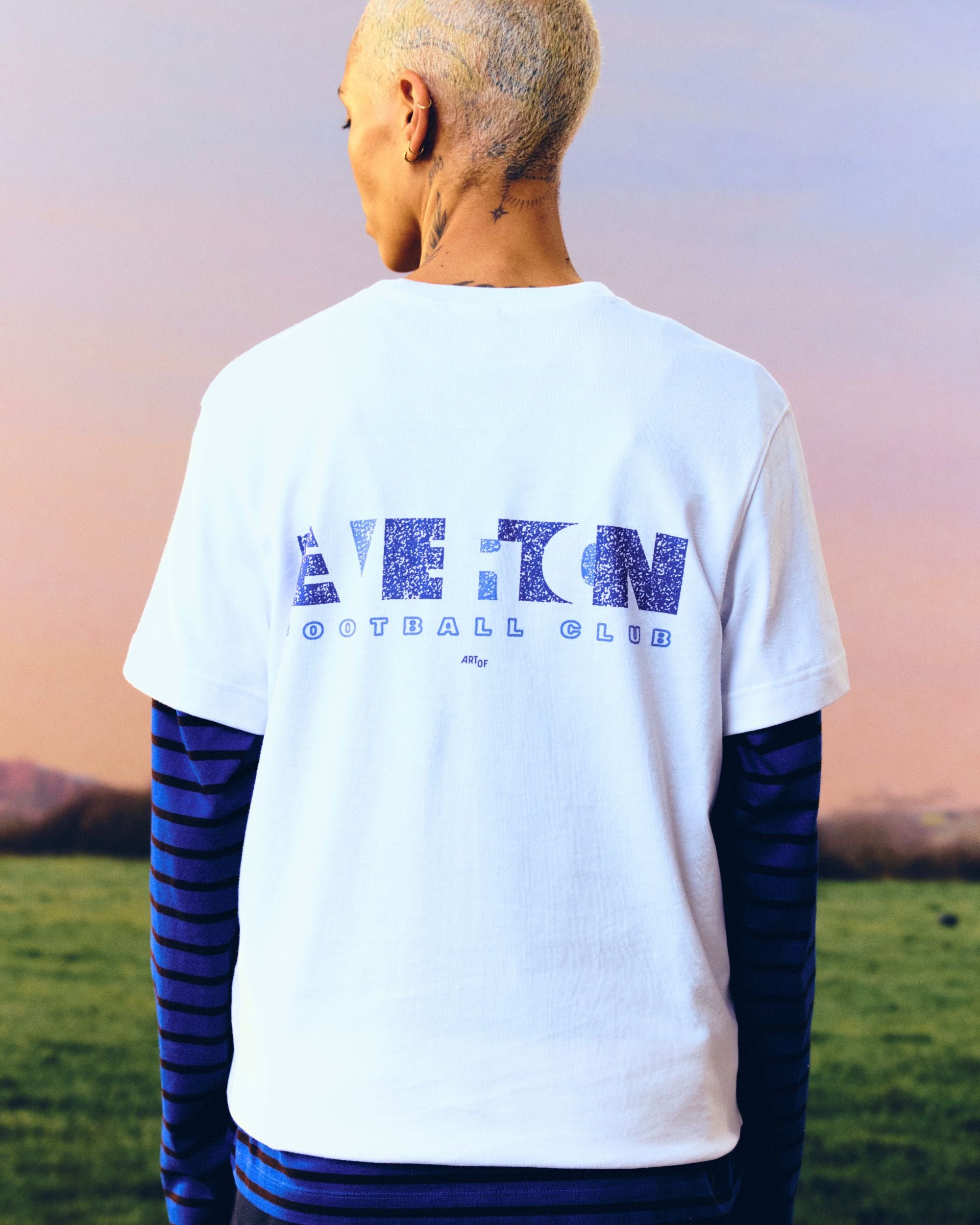 ART OF x Everton 00s Type Tee | EFC White Graphic Football T-shirt