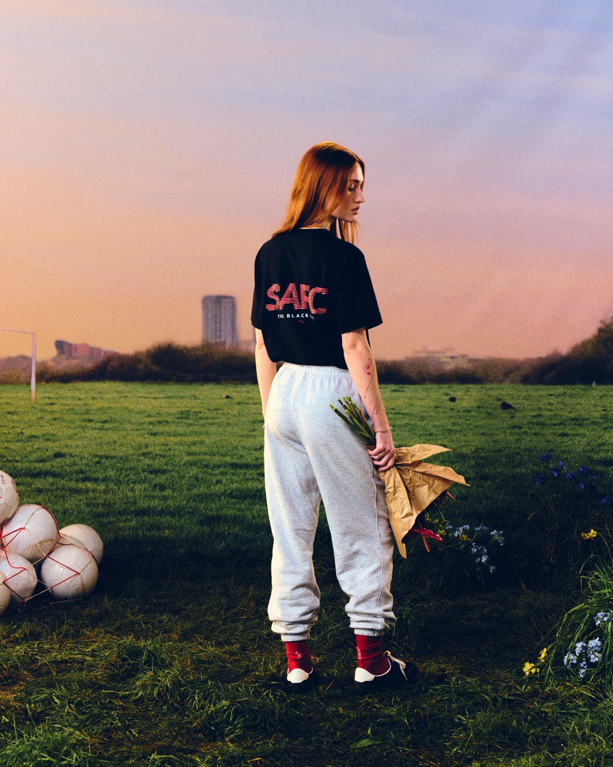 ART OF x Sunderland 00s Type Tee | SAFC Black Graphic Football T-shirt