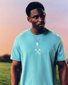 ART OF x West Ham Embroidered Teal Tee | Football T-shirt