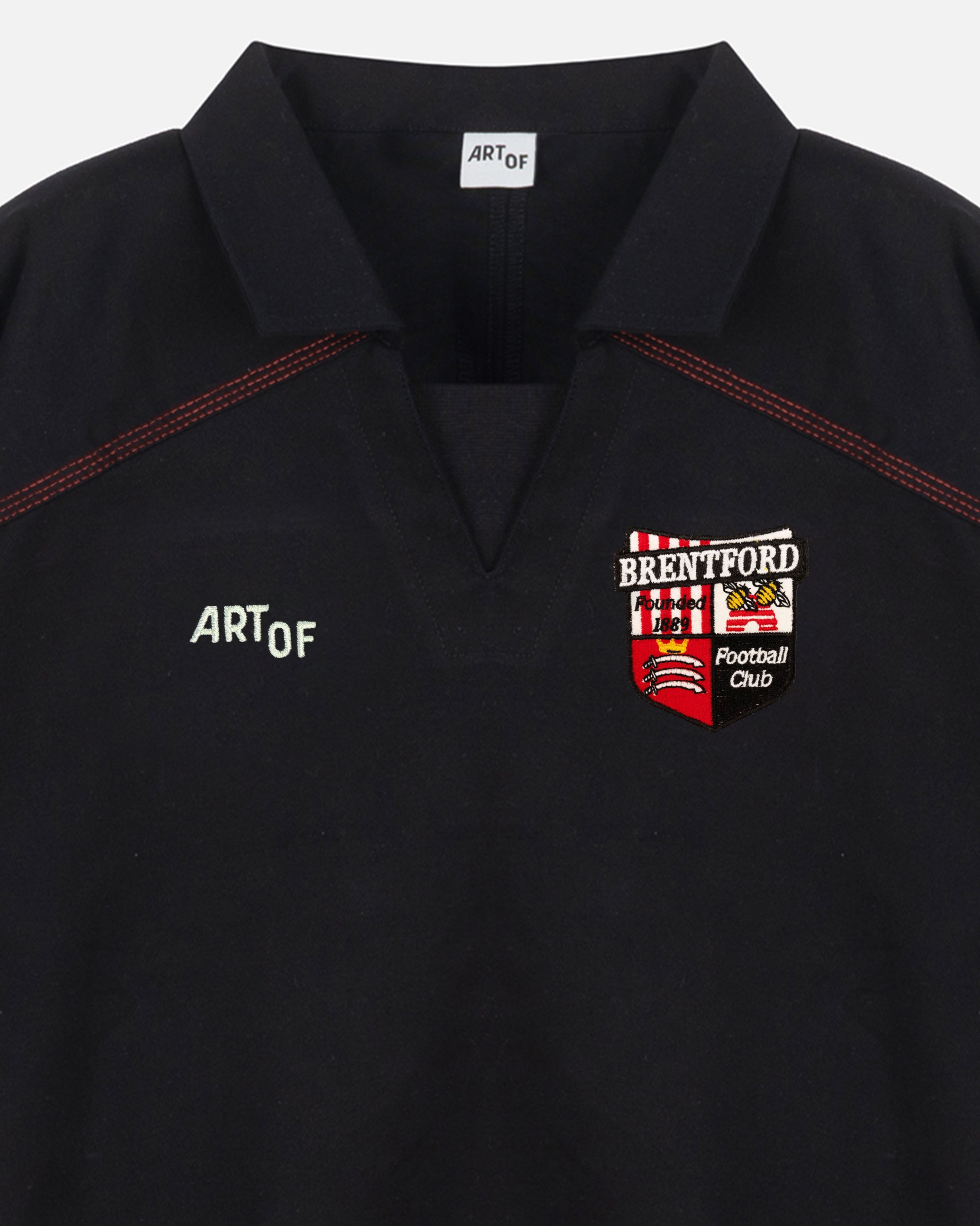 ART OF x Brentford Drill Top | Long Sleeved Embroidered Football Top