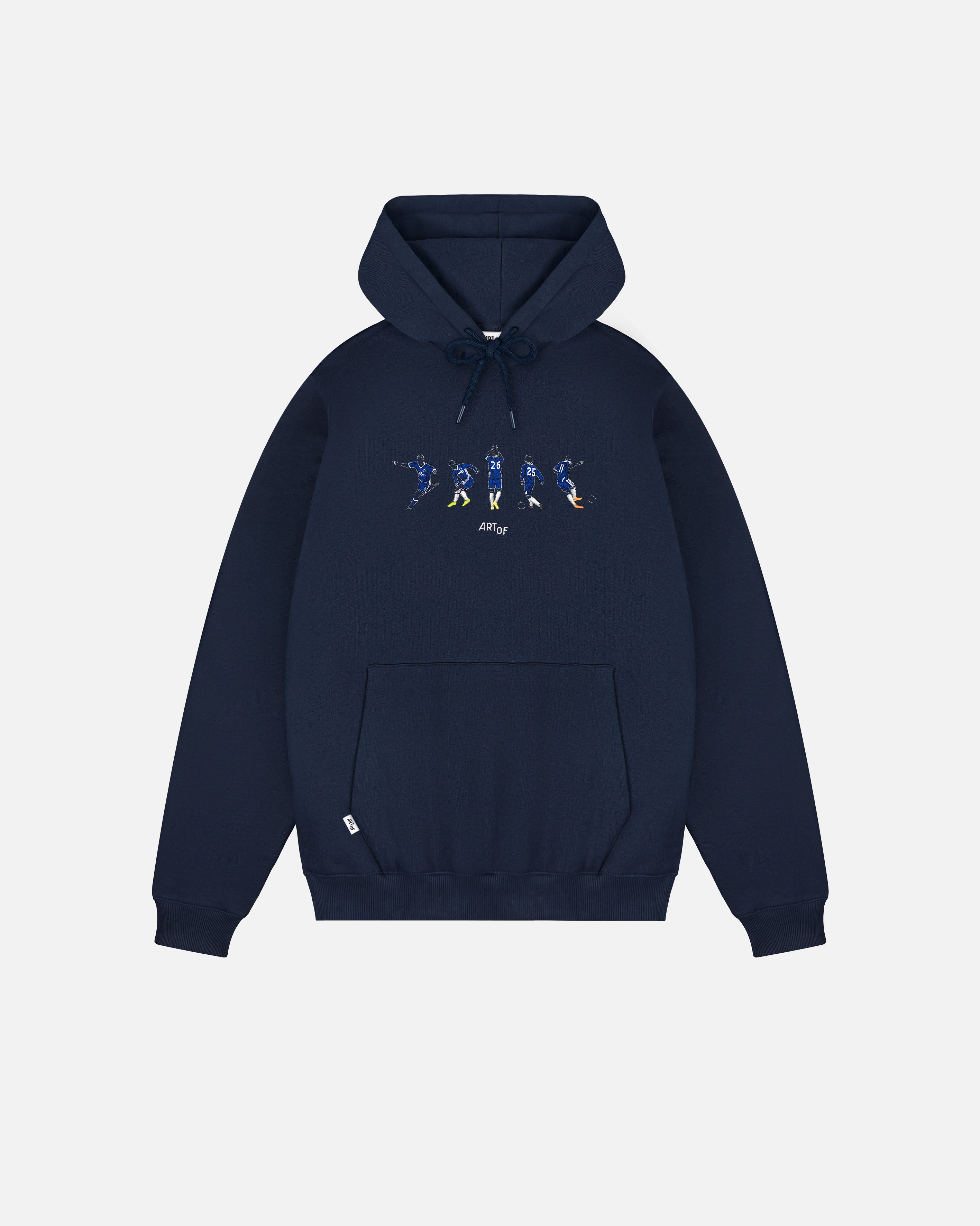 ART OF CFC Pensioners Embroidered Icons Navy Hoodie | Football Sweat
