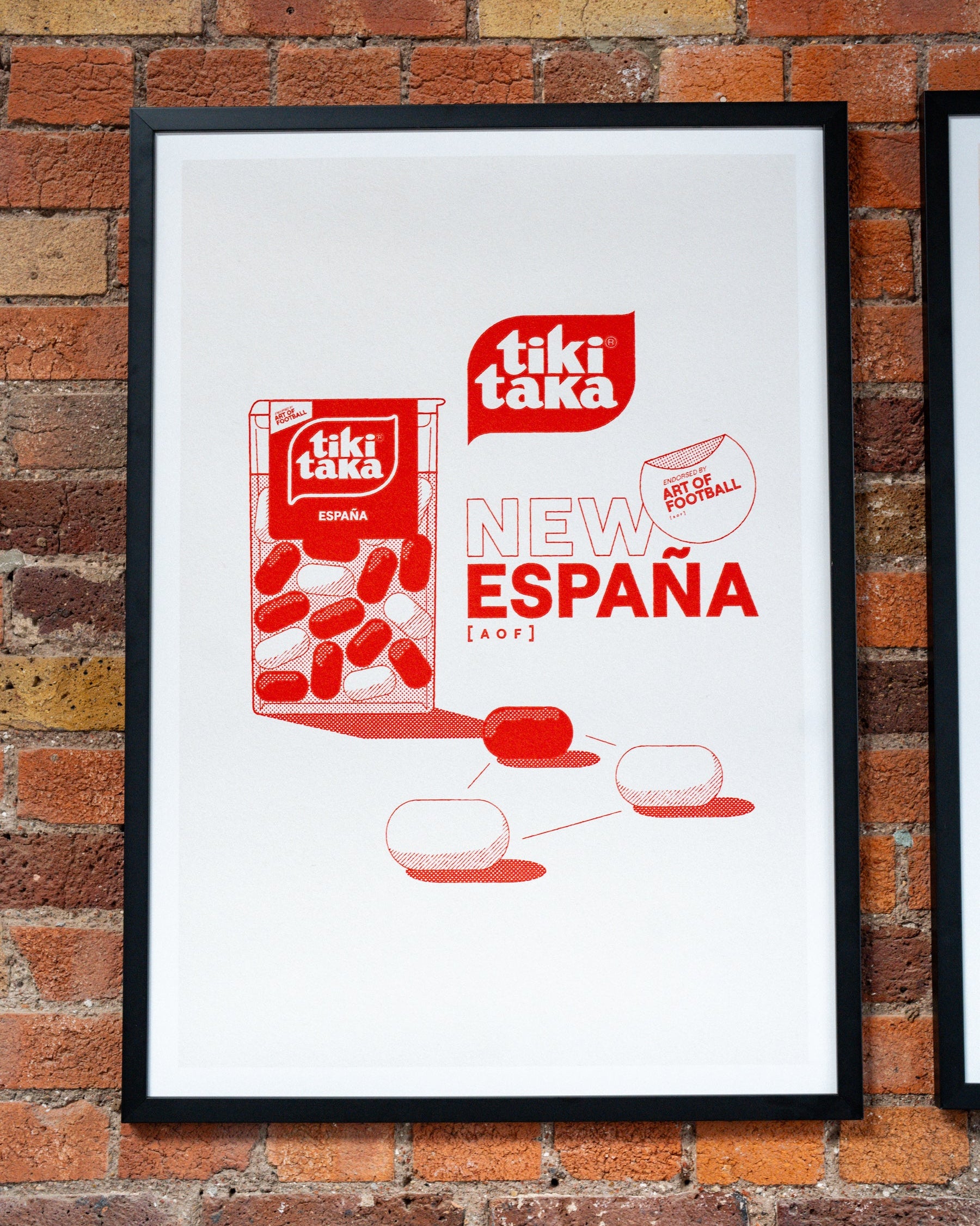 ART OF Tiki Taka Framed Football Print | Barcelona Wall Art