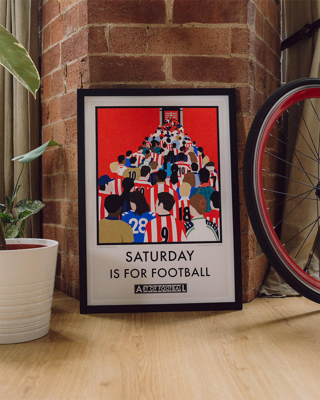 ART OF Sunderland Saturday Is For Football Framed Print | SAFC Art
