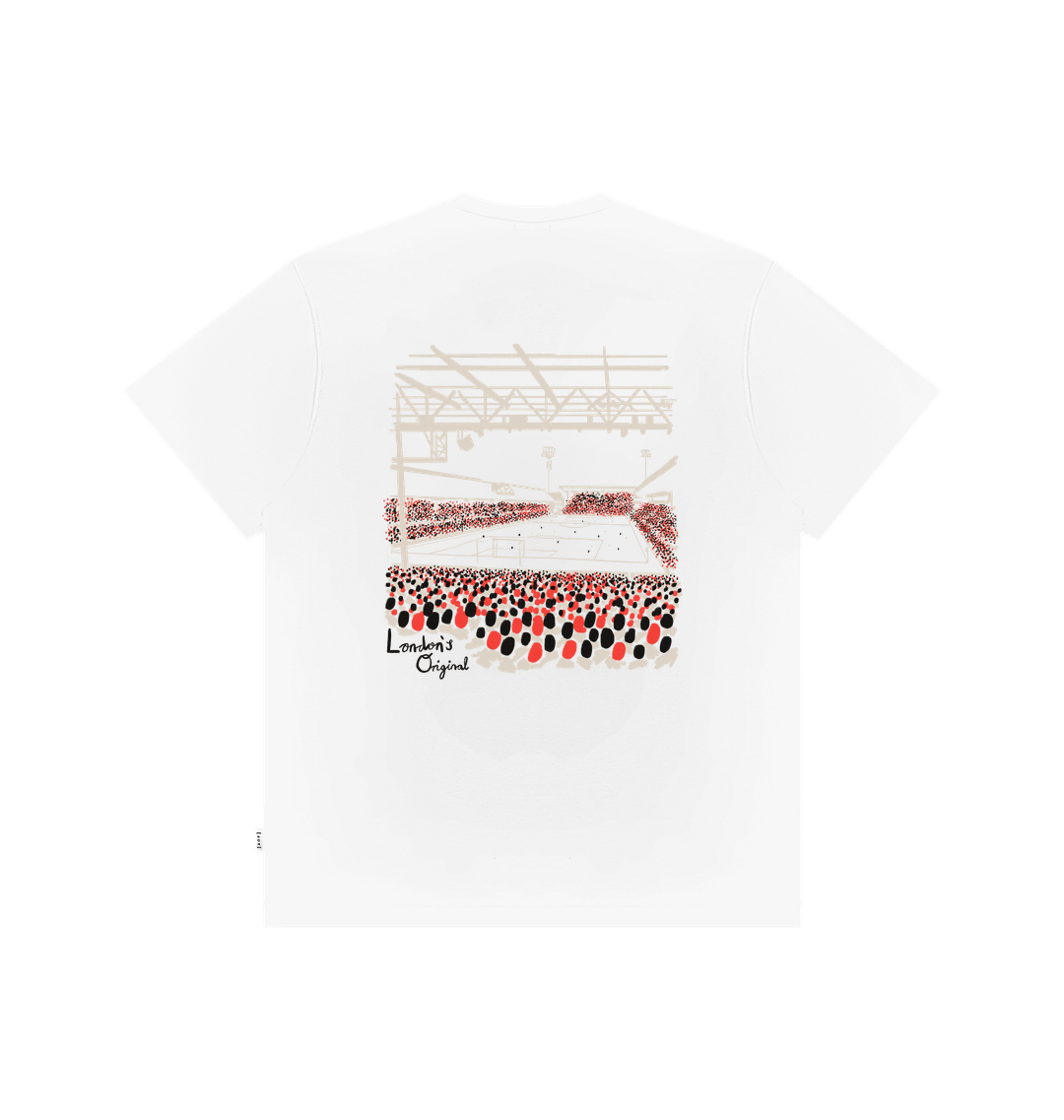 White Printed Premium T-Shirt Back