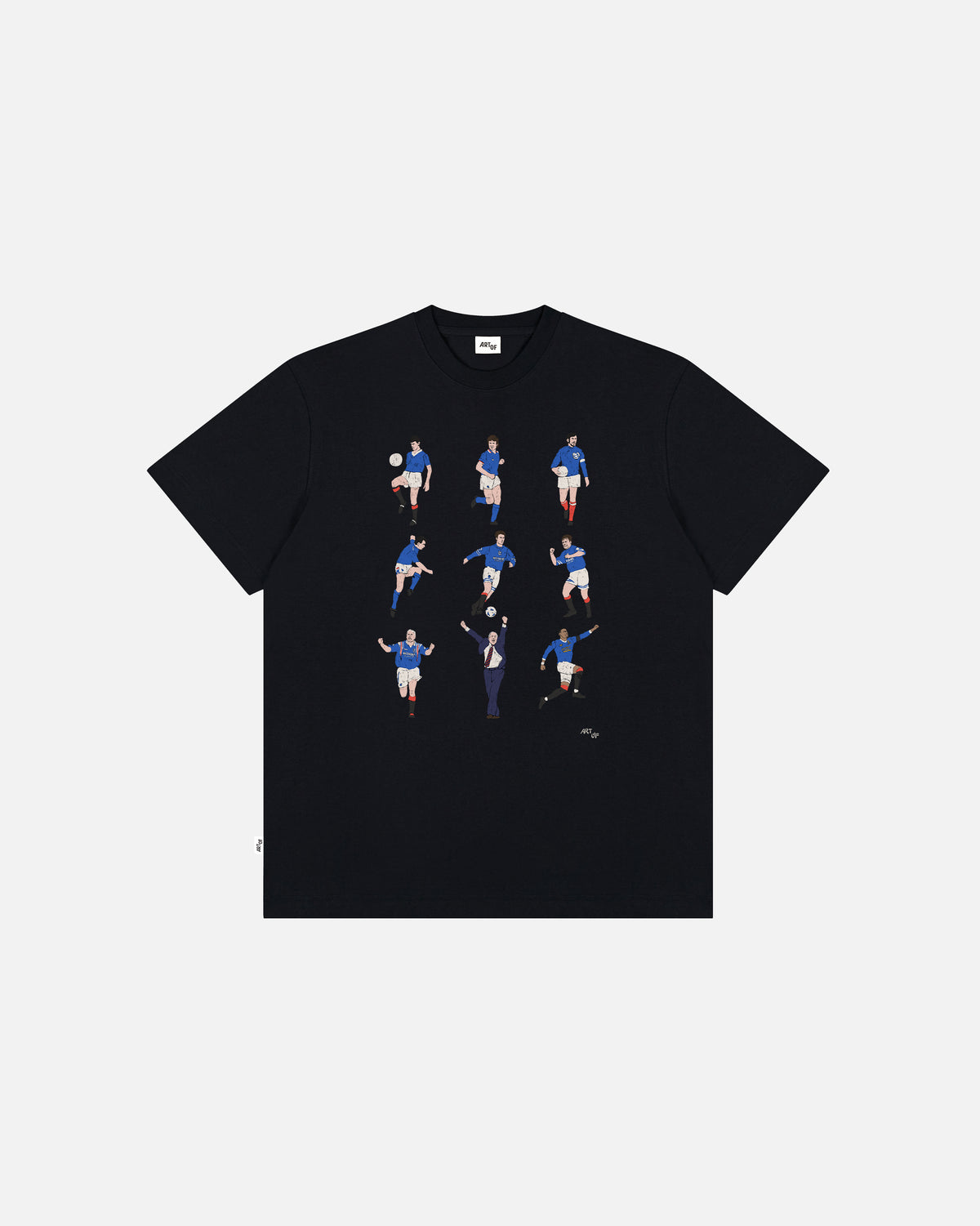 ART OF x Rangers Generations Tee | Black Graphic Football T-shirt
