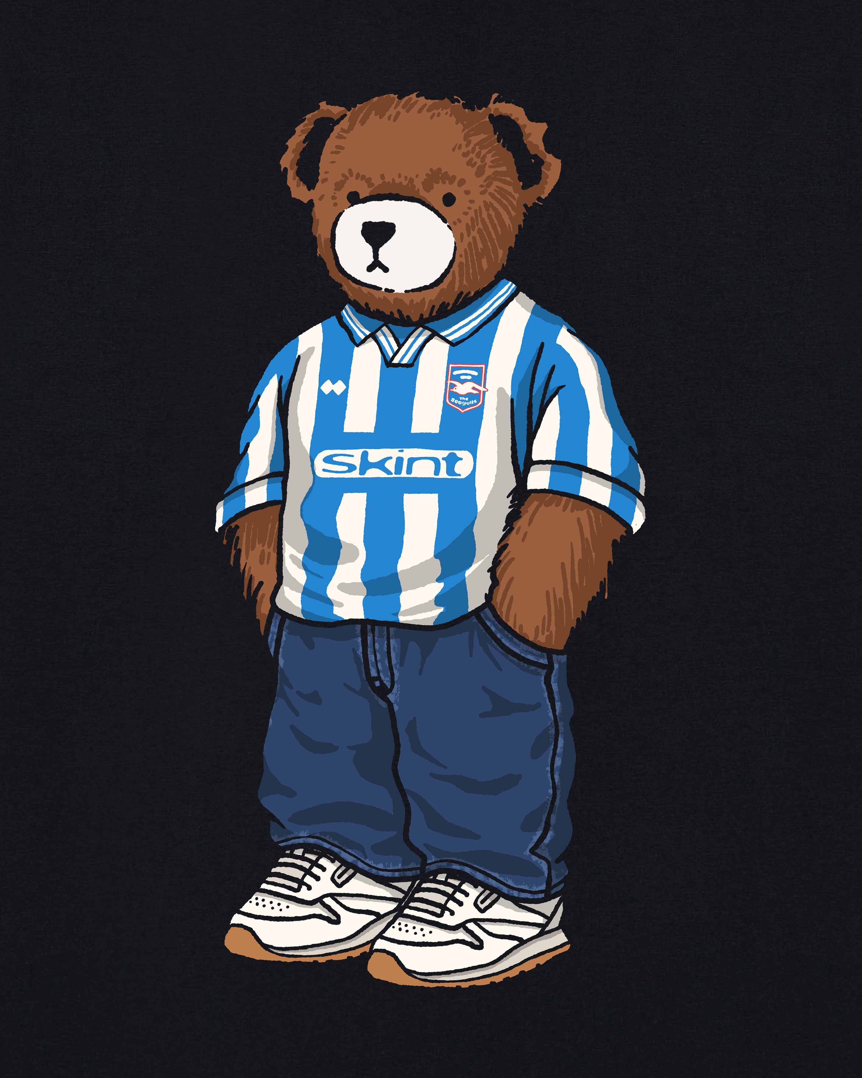 ART OF x Brighton Home Pickles | Black Graphic Football T-shirt