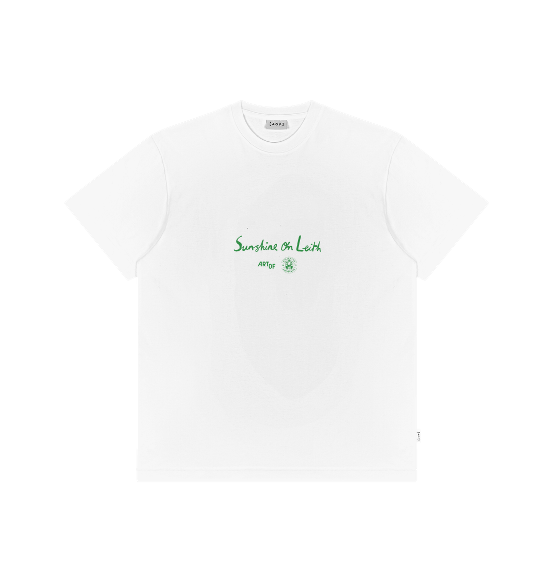 White Printed Premium T-Shirt Front