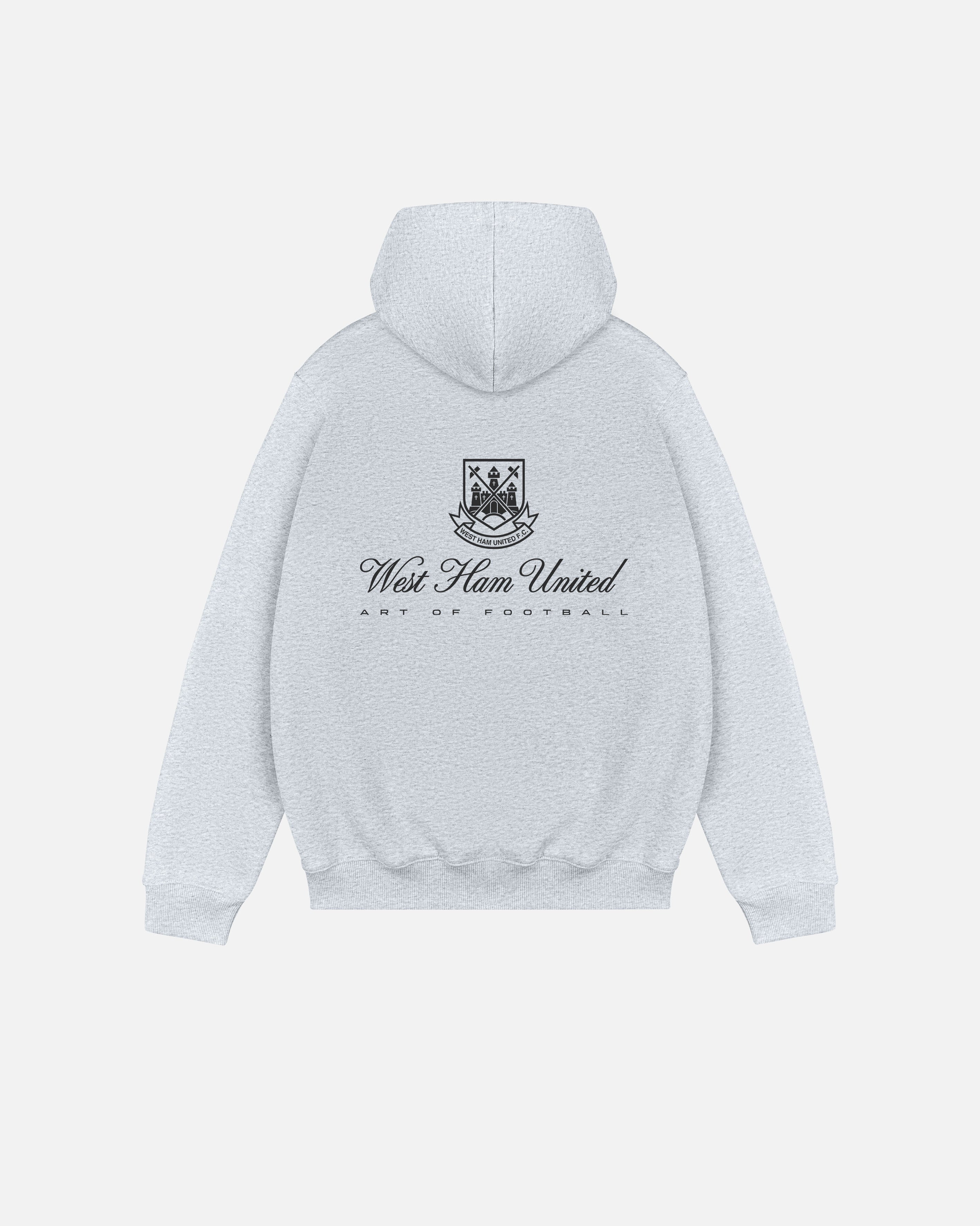 ART OF x West Ham Heritage Hoodie | Grey Printed Football Sweat