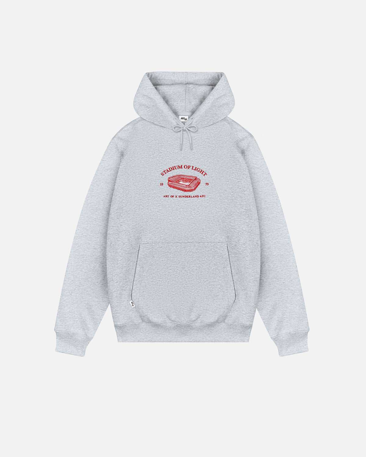 ART OF x Sunderland Stadium Hoodie | Grey Embroidered Football Sweat