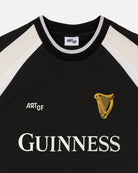 ART OF x Guinness 90s Oversized Panelled Tee | Black Football T-shirt