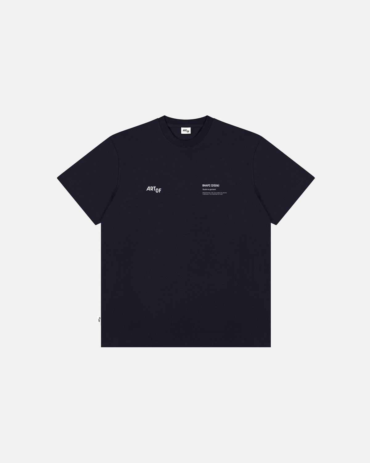 ART OF x Brighton Gallery Tee | Navy Graphic Football T-shirt