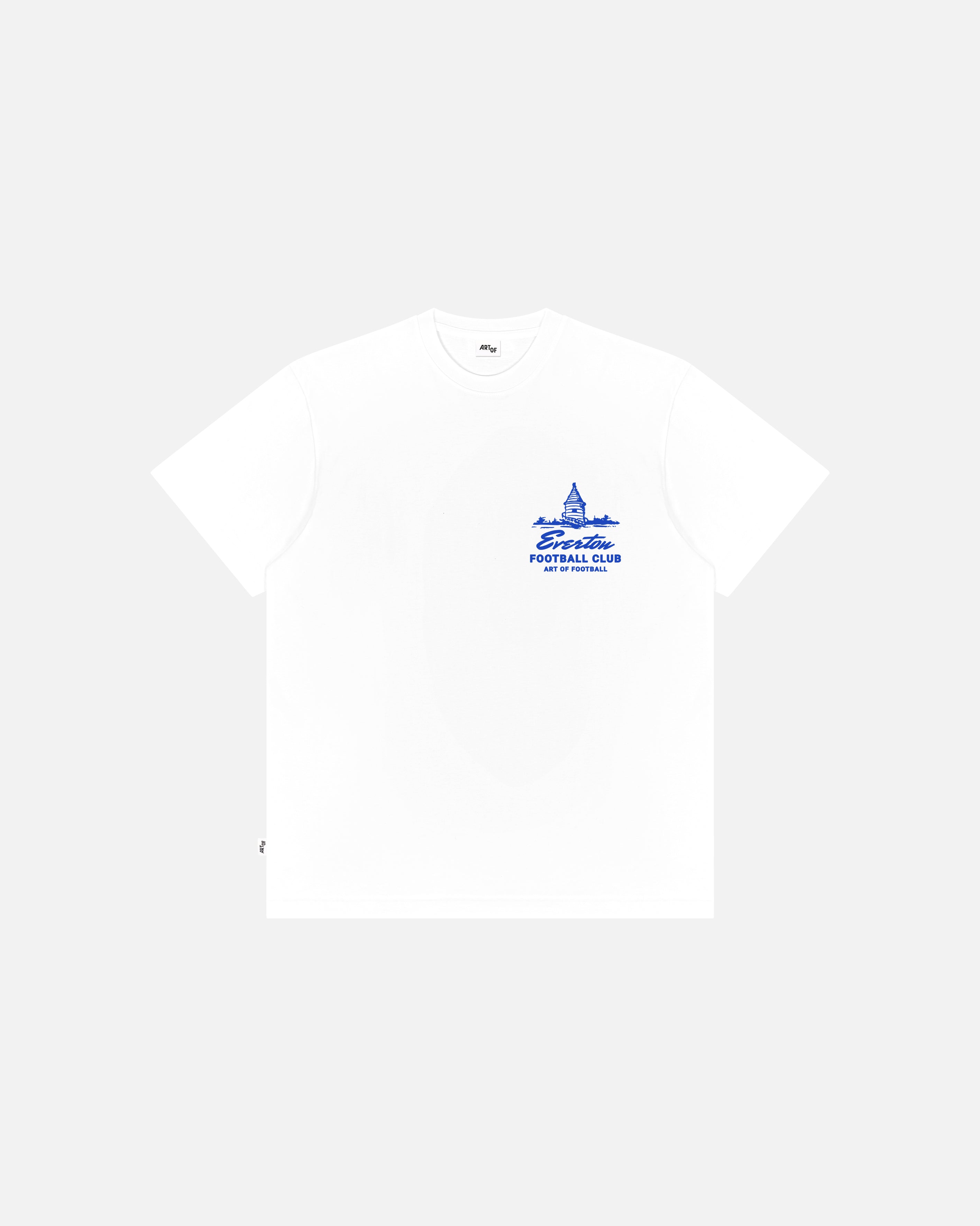 ART OF x Everton Tower Tee | EFC White Graphic Football T-shirt