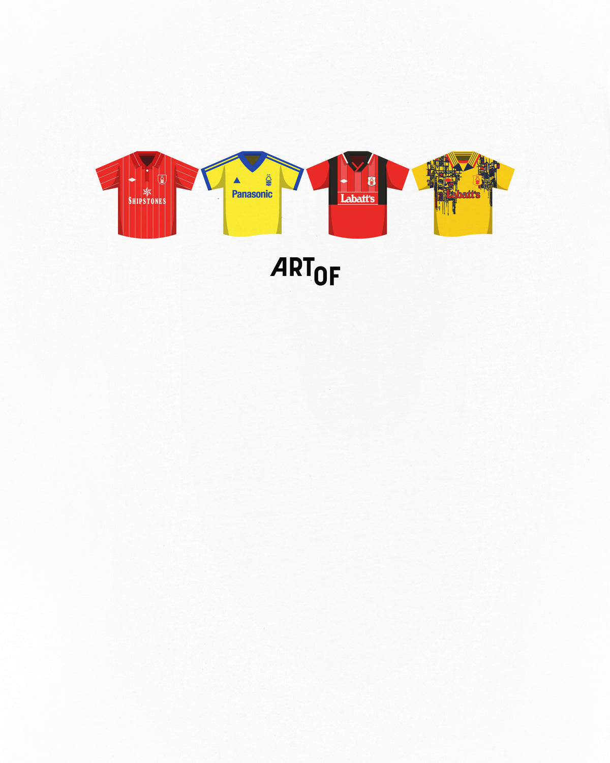 ART OF x Forest Classics Tee | NFFC White Graphic Football T-shirt